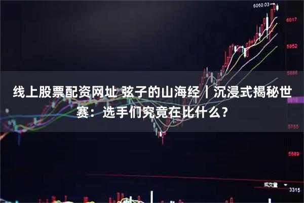 线上股票配资网址 弦子的山海经｜沉浸式揭秘世赛：选手们究竟在比什么？